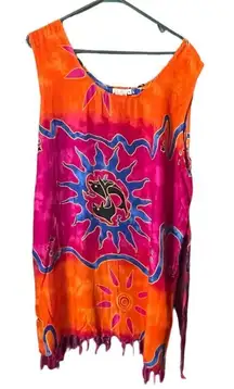 Miss Floriana Resort Wear size L dress - beach cover boho festival.
