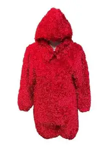 Elmo Romper Costume Red Size Medium