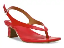 DV Dolce Vita Women's Birdie Ankle-Strap Thong Heeled Dress Sandals- Size 6