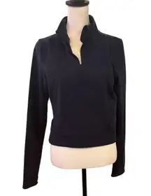 Yogalicious Lux Crop Navy Blue Athletic Pull Over