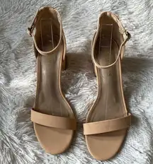 New straps nude sandals, size 9