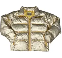 Robin’s Jeans Robin’s Jean Gold Metallic Puffer Jacket