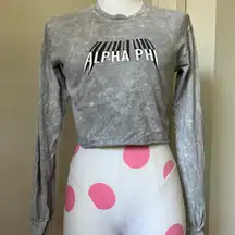 Alpha Phi crop Top longe sleeve Hang Loose Hut