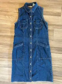 Y2k  Button Up Denim Mini Dress