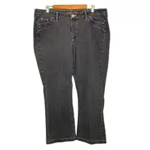 Riders Copper Faded Black Casual Bootcut Denim Jeans