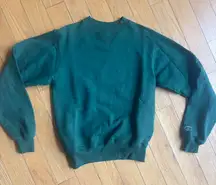 Vintage Y2K Reverse Weave Champion Forest Green Crewneck Sweatshirt