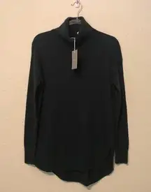 Chelsea 28 Sweater Turtleneck Green Ponderosa New NWT XXS Wool & Cashmere Blend
