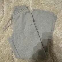 Aritzia Heather Gray Wide Leg Sweatfleece Sweatpants