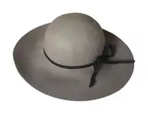 Handmade Women’s Floppy Wool Felt Adjustable Wide Brim Fedora Hat Gray‎ OS