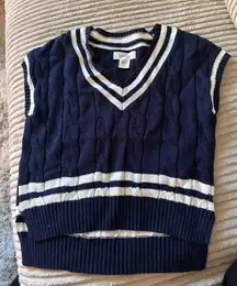 Navy sweater tank