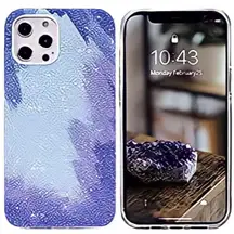 Stylish Diamond Sparkle Watercolor Shockproof Case iPhone 12 Pro Max Winter Snow