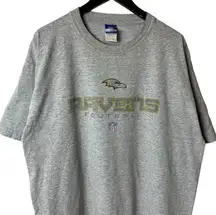 Vintage Y2K Ravens Football T Shirt Gray XL Extra Large Sports Team NFL Cotton