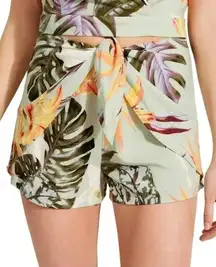 GUESS Juni Printed Tie-Front Shorts L