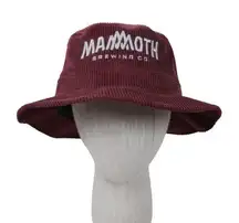 NWT Mammoth Brewing Corduroy Bucket Hat Burgundy Red