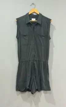 Dark Green Lou & Grey Sleeveless Romper Size L EUC