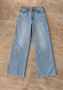 AE Dreamy Drape Stretch Super High-Waisted Baggy Wide-Leg Jean