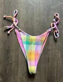 Billabong Plaid Bikini Bottom Size XS