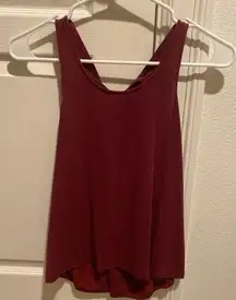 Miss chievous size small burgundy tank top braided back #workwear