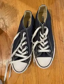 Converse Navy Blue Low-Tops