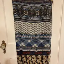 Gold Coast rectangle scarf wrap floral paisley NEW