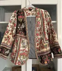 Rare Anthropologie Vineet Bahl Dara Blazer Floral Size XS