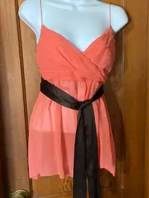 Heart Moon Star Coral Top