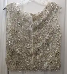 FINAL MARKDOWN LADIES’ Beaded, Sequined, Open-work Vest (Bust 38-1/2”)