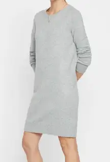 Vero Moda Gray Doffy Long Sleeve Knit Crew Neck Sweater Dress Size S