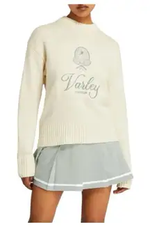 Varley Edie Namesake Knit Cashmere Blend Crew Neck Sweater, Size S, NWT