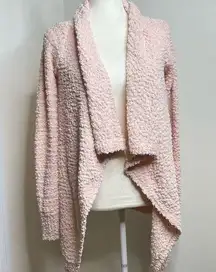 Adam Levine Open Front Waterfall Cardigan Sweater Size XS Blush Pink NWT