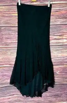 Cache Black Long Skirt. Size Small.