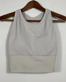 Victoria’s Secret PINK Active Seamless Lightly Lined Sports Bra Tank Gray- M