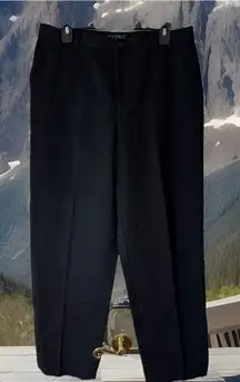 Y2K LRL Lauren Ralph Lauren Pants 12 Black Chino Straight ‎ Made In Hongkong