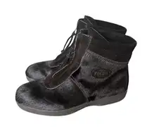 Tecnica Apres Fur Ankle Boots Black Size EU 41 (9.5) Ski Winter