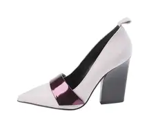 Atiana The Nine to Fiver in Lavender High Heel Pointed Toe‎ Leather New Size 36