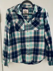 Blue Kohl’s Plaid Shirt