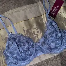 Adore Me Soft Blue Lace Lingerie