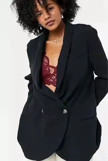 Free people Rowan blazer jacket in black