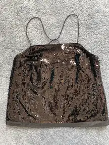 Black Sequin Top