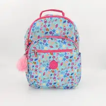 Kipling Seoul Large Laptop Backpack Seashell Bright Blue