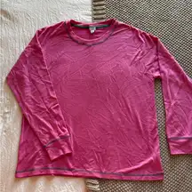 crown & ivy Pink Long Sleeve Top