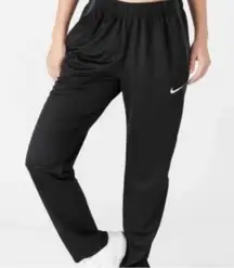 Nike Women's Mesh Stripe Black Athletic Training Pants