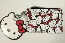 Hello Kitty Card Holder and Keychain - New