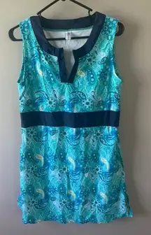 💜Mazu Swim Floral paisley size Small swim dress cover up