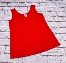 Chico's‎ Tank Top Women's Size 0/Small Coral Stretch Round Neck Casual