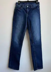 Mott And Bow Boyfriend Jeans Size 26x30 Solid Wash High Rise Comfort Stretch