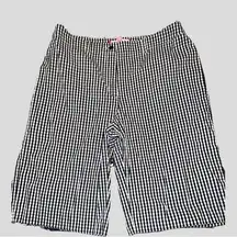 Anne Klein black and white checkered Bermuda shorts.