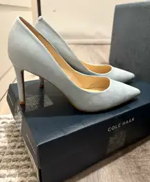 Nine West Light Blue Pointed Heels 