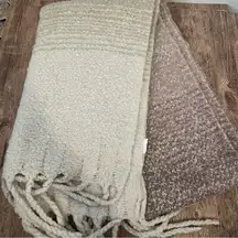 Mer Sea Ombre Long Fringe Ombre Blanket Scarf