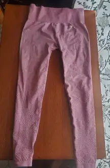 Gymshark Vital Seamless Flex High Waist Leggings Size Small Pink Marl